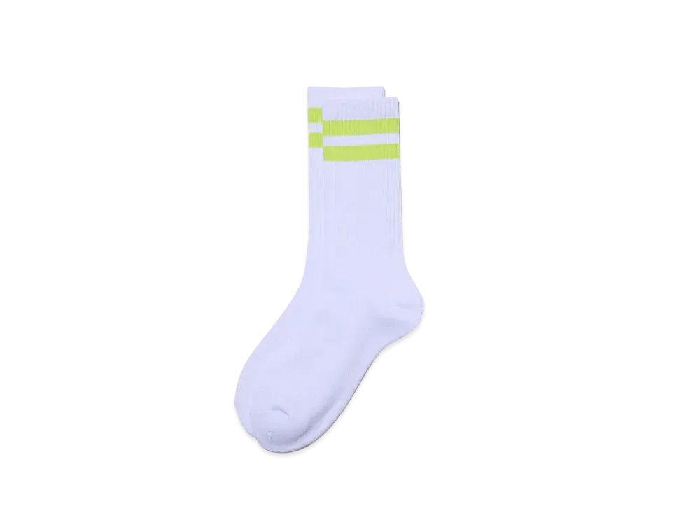 FreshService 2-Pack Line Crew Socks "Yellow"