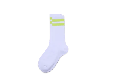 FreshService 2-Pack Line Crew Socks "Yellow"