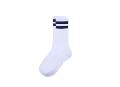 FreshService 2-Pack Line Crew Socks "Navy"