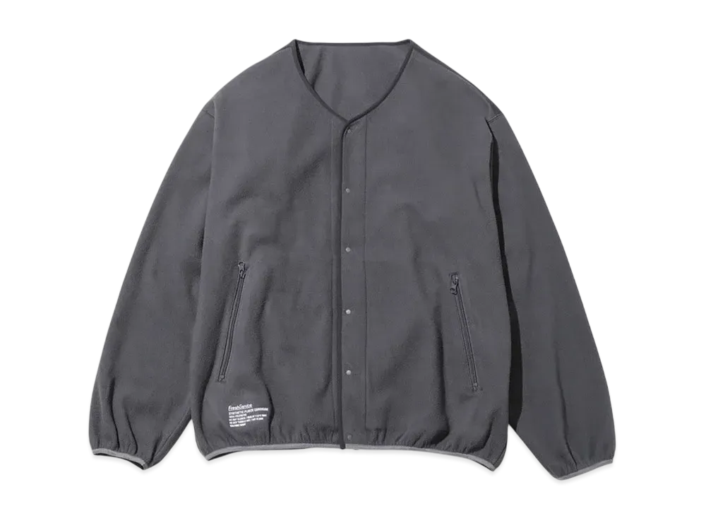 FreshService Synthetic Fleece Cardigan "Gray"