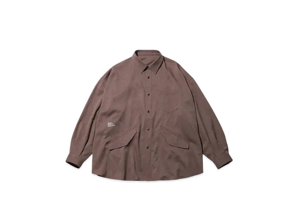 FreshService Wooly Twill Tech Shirt "Brown"