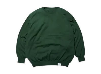 FreshService Tech High Gauge Crew Neck Knit "Green"