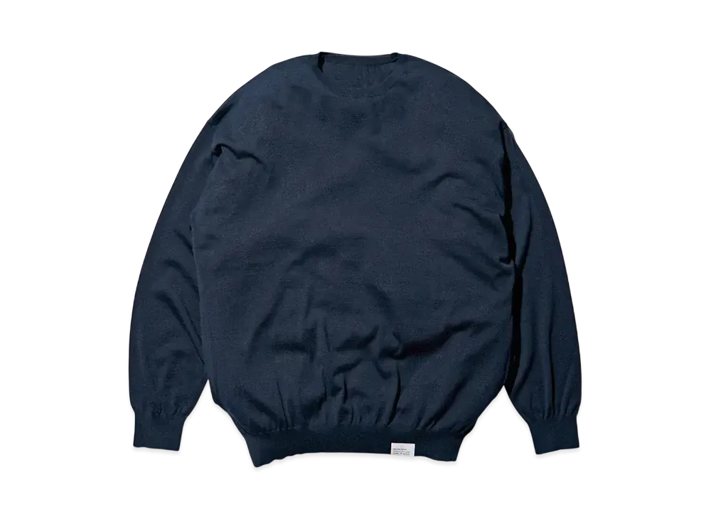 FreshService Tech High Gauge Crew Neck Knit "Navy"
