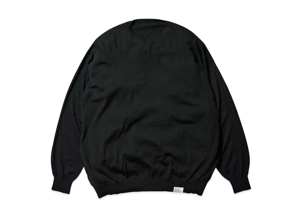 FreshService Tech High Gauge Crew Neck Knit "Black"