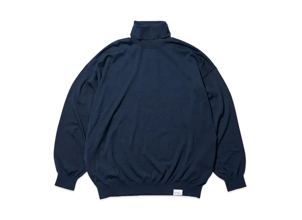 FreshService Tech High Gauge High Neck Knit "Navy"