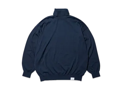 FreshService Tech High Gauge High Neck Knit "Navy"