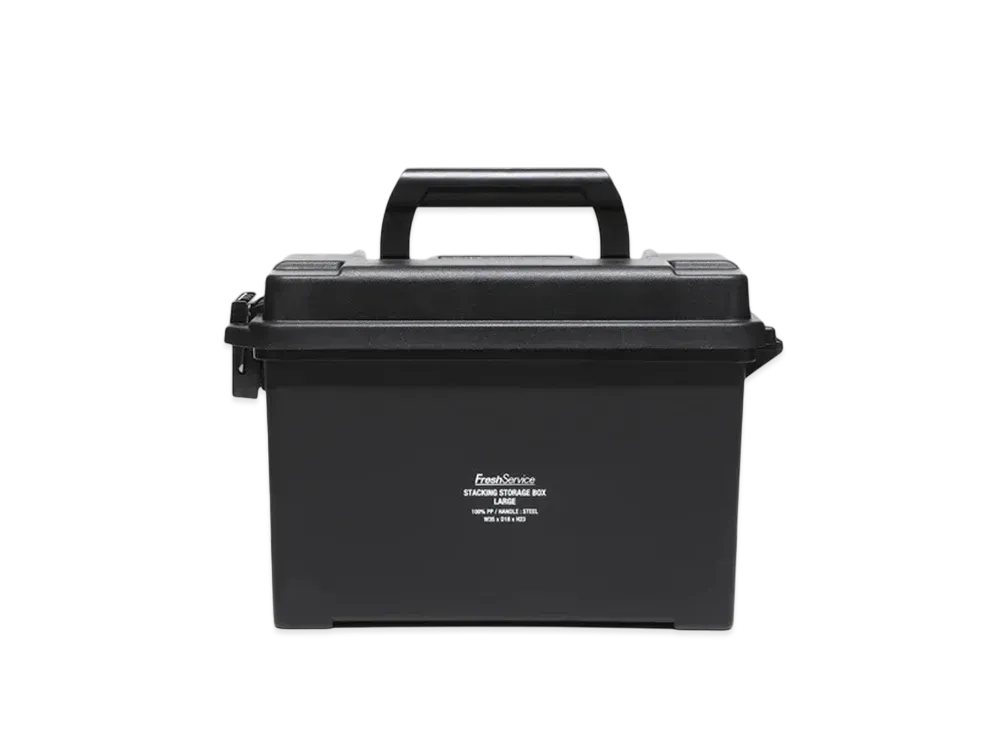 FreshService Stacking Storage Box Large "Black"