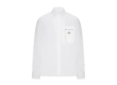 FENDI Boxy Fit Cotton Shirt "White"