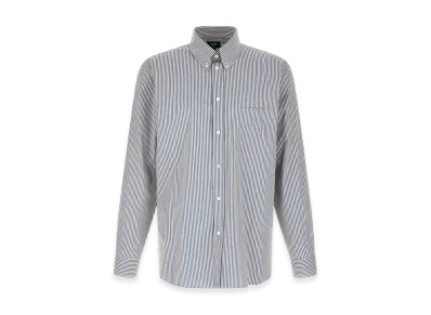 FENDI Striped Button Down Shirt "Light Blue"