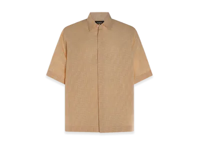 FENDI FF Jacquard Short Sleeve Shirt "Yellow"