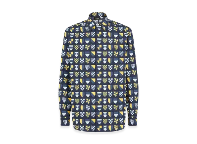FENDI Cotton Shirt "Blue/Multicolor"