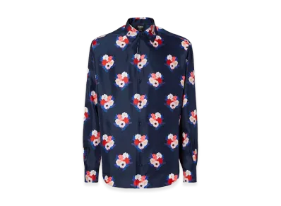 FENDI Shirt Over Silk Shirt "Blue"