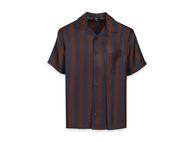 FENDI Printed Silk Shirt "Stripped"