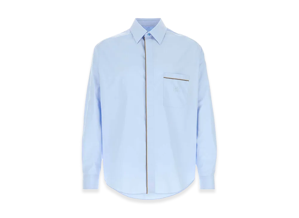 FENDI Poplin Shirt "Light Blue"