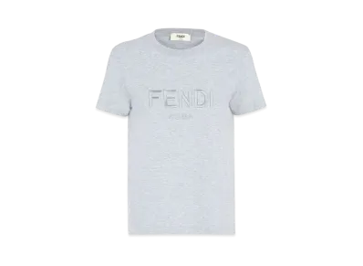 FENDI Women's Cotton T-Shirt "Gray"