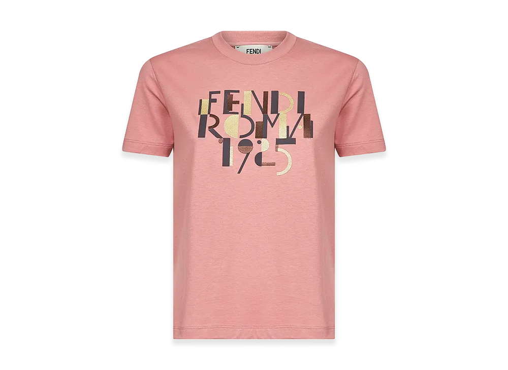 FENDI Women's Roma 1925 T-Shirt "Pink"