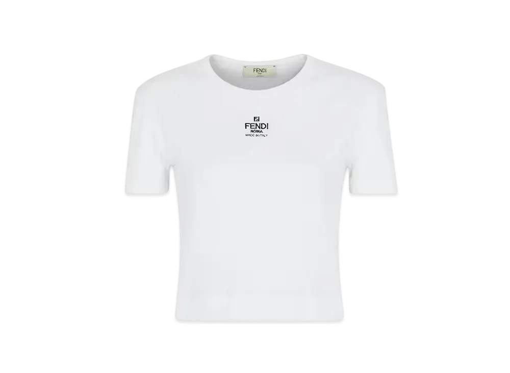 FENDI Women's Cotton Jumper "White"