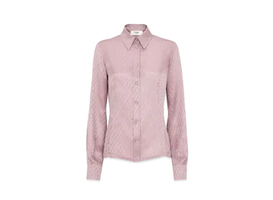 FENDI Women's Shirt FF Silk "Pink"
