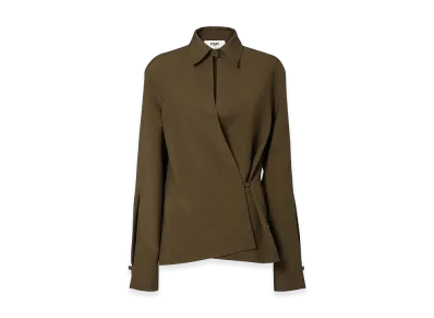 FENDI Women's Wool And Mohair Shirt "Green"