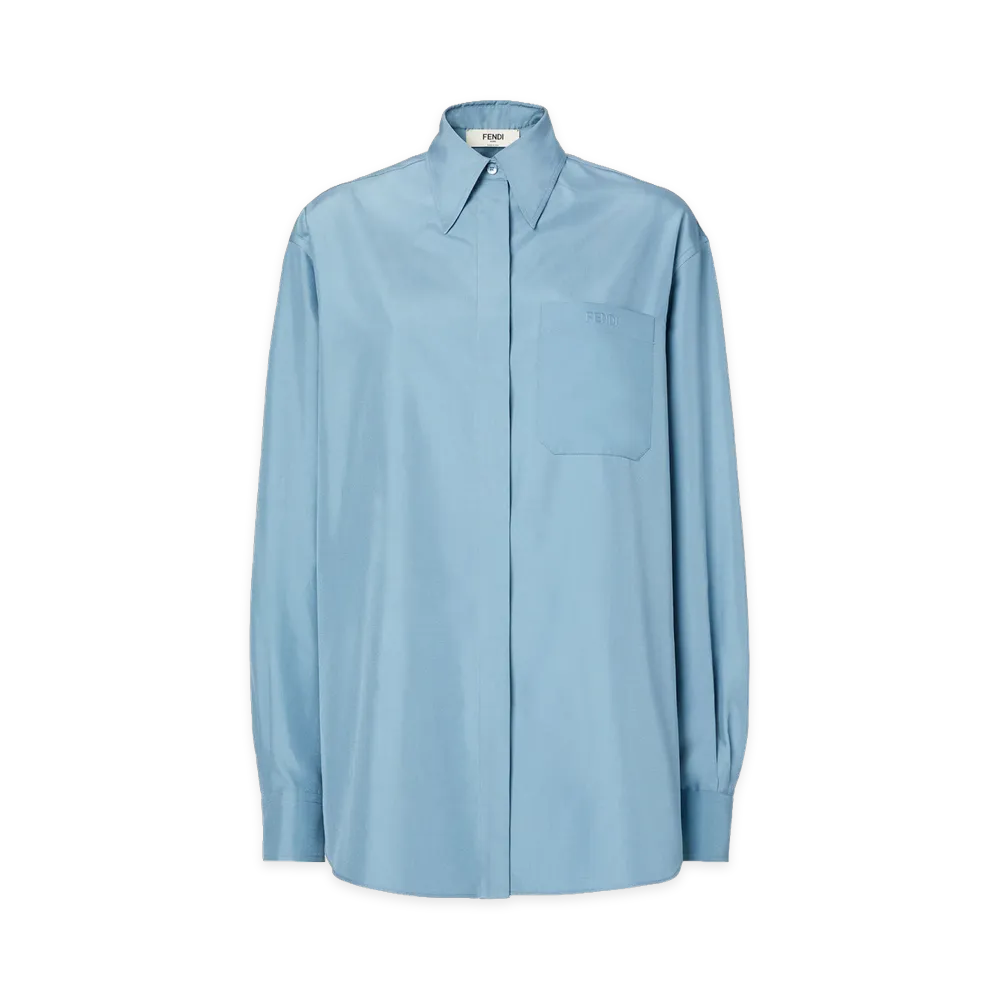 FENDI Women's Shirt With Logo "Azure"