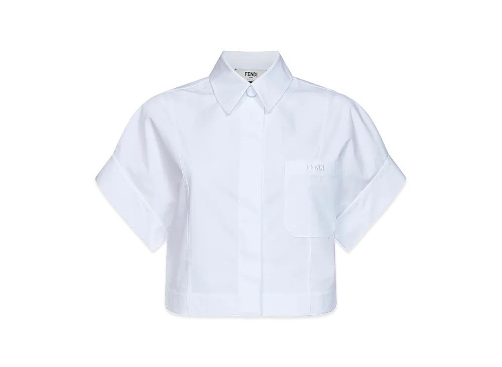 FENDI Women's Poplin Shirt "White"