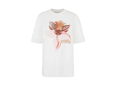 FENDI Women's Jersey T-Shirt Lunar New Year "White"