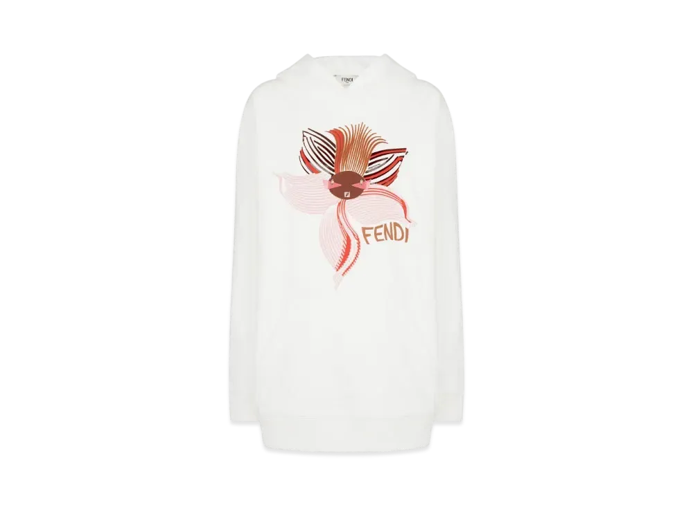 FENDI Women's Jersey Sweatshirts Lunar New Year "White"
