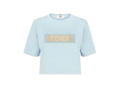 FENDI Women's Jersey T-Shirt "Light Blue"
