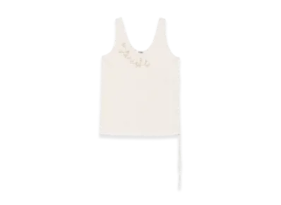 FENDI Women's Embellished Tank Top "Beige"