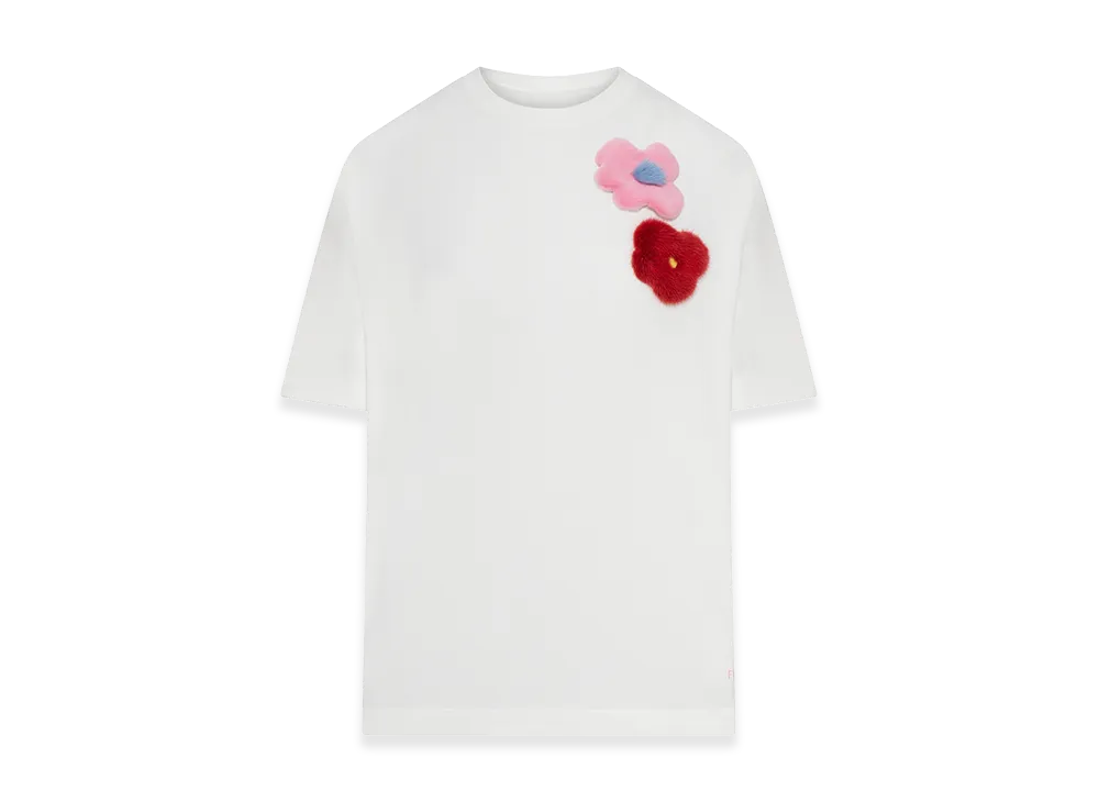 FENDI Women's Cotton Jersey T-Shirt "White"