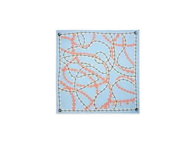 LOEWE Scarf "Sky Blue/Multicolor"
