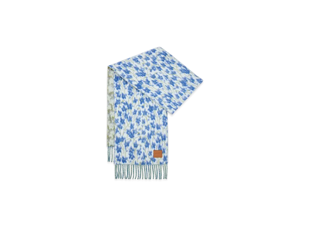 LOEWE Scarf "Blue/Multicolor"
