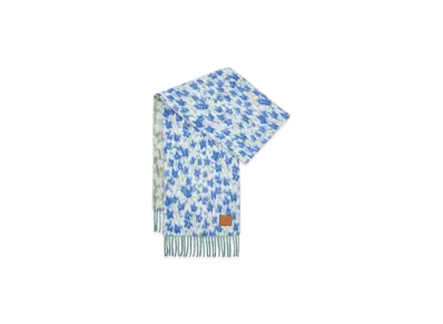 LOEWE Scarf "Blue/Multicolor"