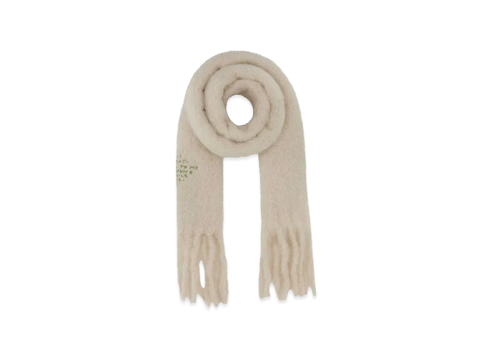 LOEWE White Mohair Blend Scarf "White"