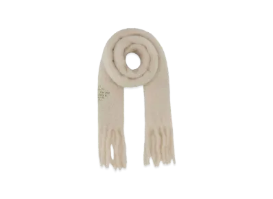 LOEWE White Mohair Blend Scarf "White"
