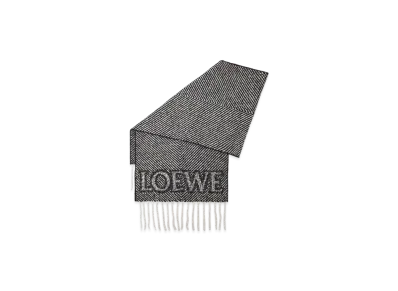 LOEWE Scarf "Black/White"
