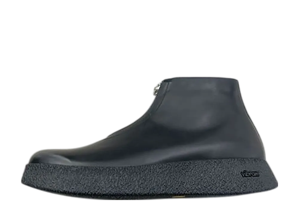 foot the coacher Crepe-Cup Front-Zip "Black"