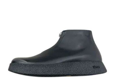 foot the coacher Crepe-Cup Front-Zip "Black"