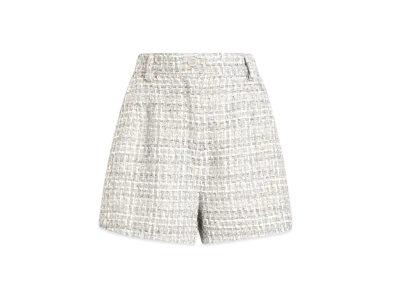 DOLCE&GABBANA Lame Boucle Shorts "Gray"