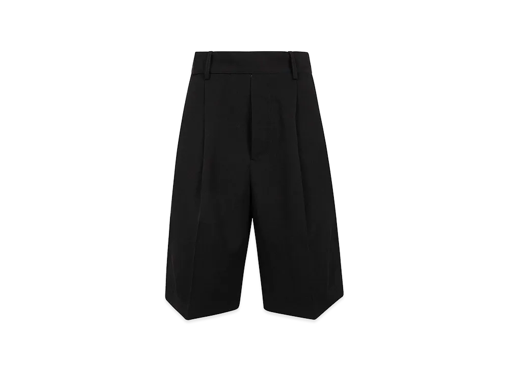 Yohji Yamamoto Women's R-4Tuck Short Pants "Black"