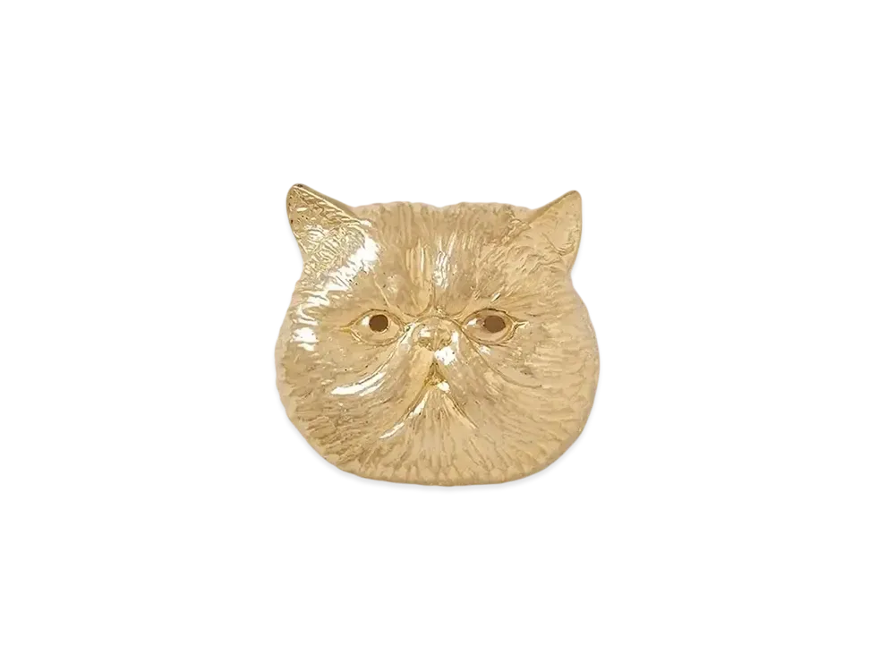 FURFUR x Philly chocolate Cat Brooch "C"