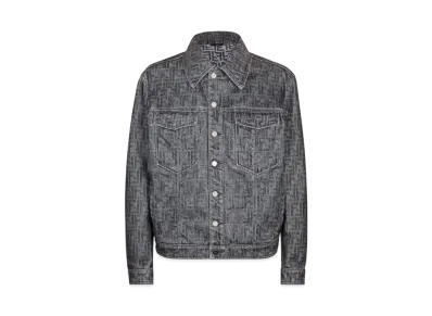 FENDI Men's FF Jeans Jacket "Gray"