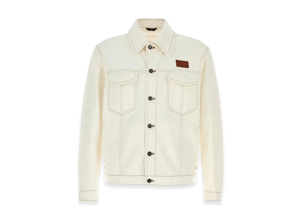 FENDI Oversized Denim Jacket "White"