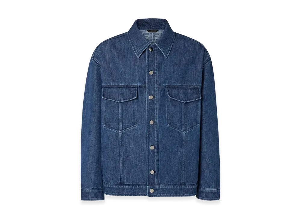 FENDI FF Selleria Denim Jacket "Blue"