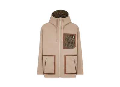 FENDI Men's Blouson Fabric Parka "Beige"
