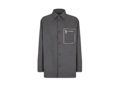 FENDI Men's Blouson Cashmere Go-To Jacket "Gray"