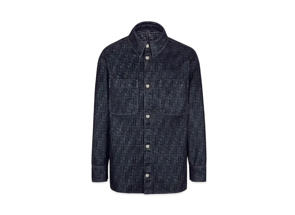 FENDI Men's FF Jeans Jacket "Blue"