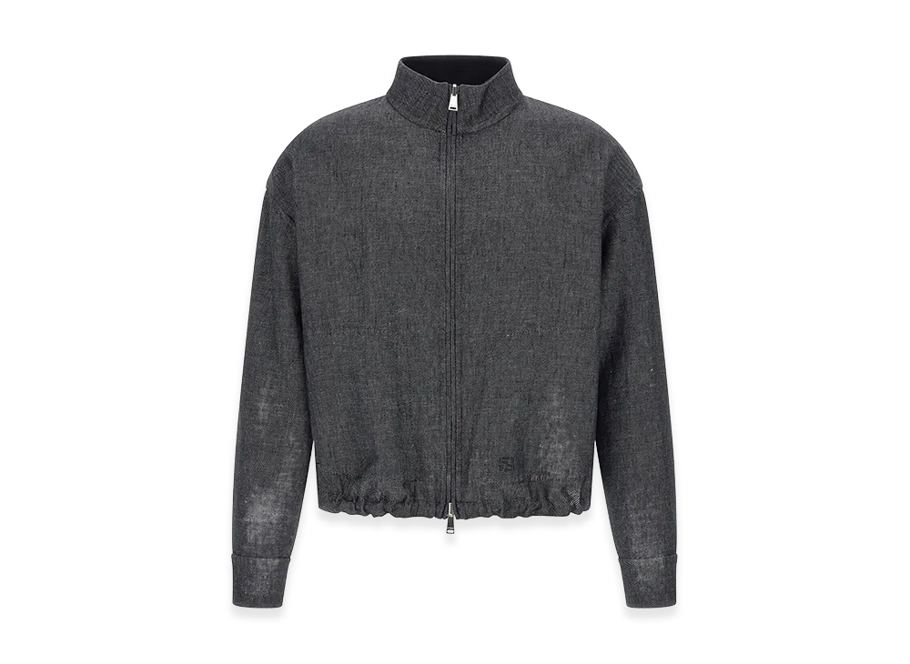 FENDI FF Selleria Reversible Blouson "Gray"
