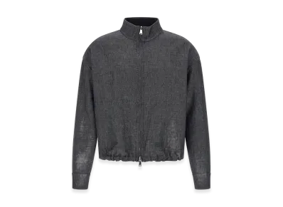 FENDI FF Selleria Reversible Blouson "Gray"