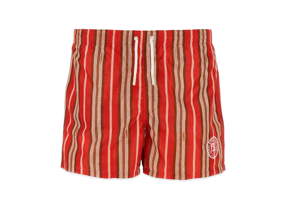 FENDI Stretch Nylon Swimming Shorts "Red"